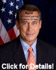 When will Speaker of the House John Boehner live up to his oath of office to support and defend the U.S. Constitution and call for Congressional hearings and investigations into Obama's true legal identity and constitutional eligibility. Click on his image for more about what Obama is hiding.